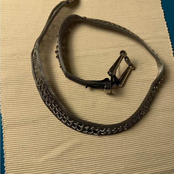 Silver Buckle Belt with Decorative Studs - Picture 3 of 6